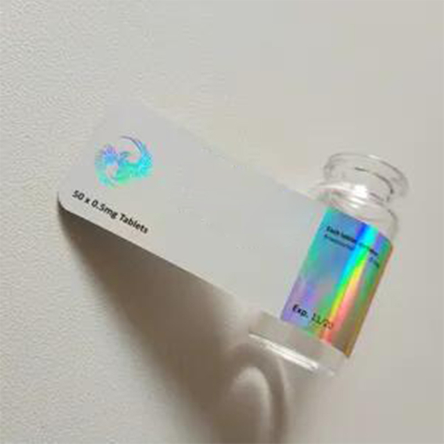 10 ml hologram hetteglassetikett steroidklistremerke