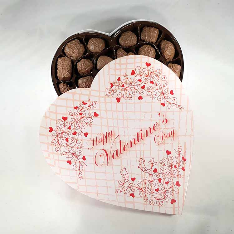 heart shape box for chocolate packaging
