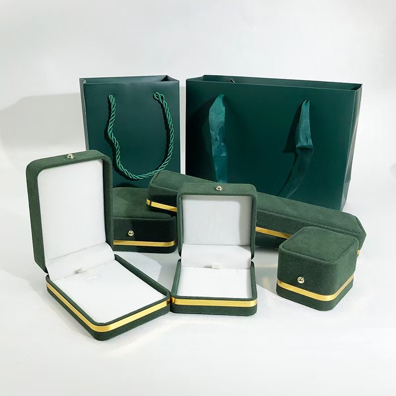 velvet jewelry box set